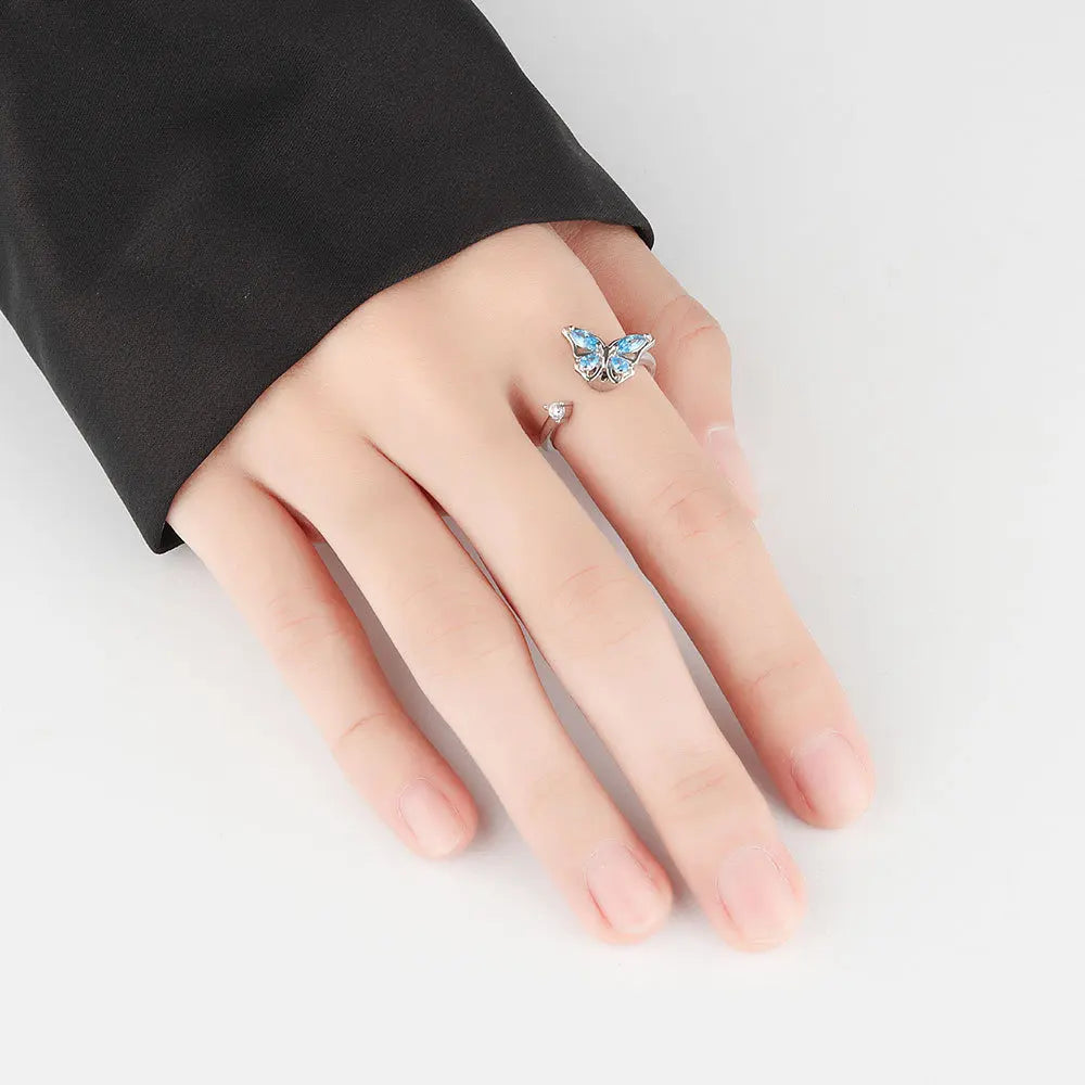 925 Sterling Silver Rotatable Sunflower Ring
