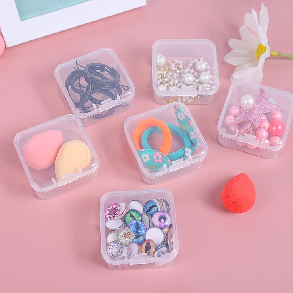 Mini Transparent Jewelry Storage Box Set