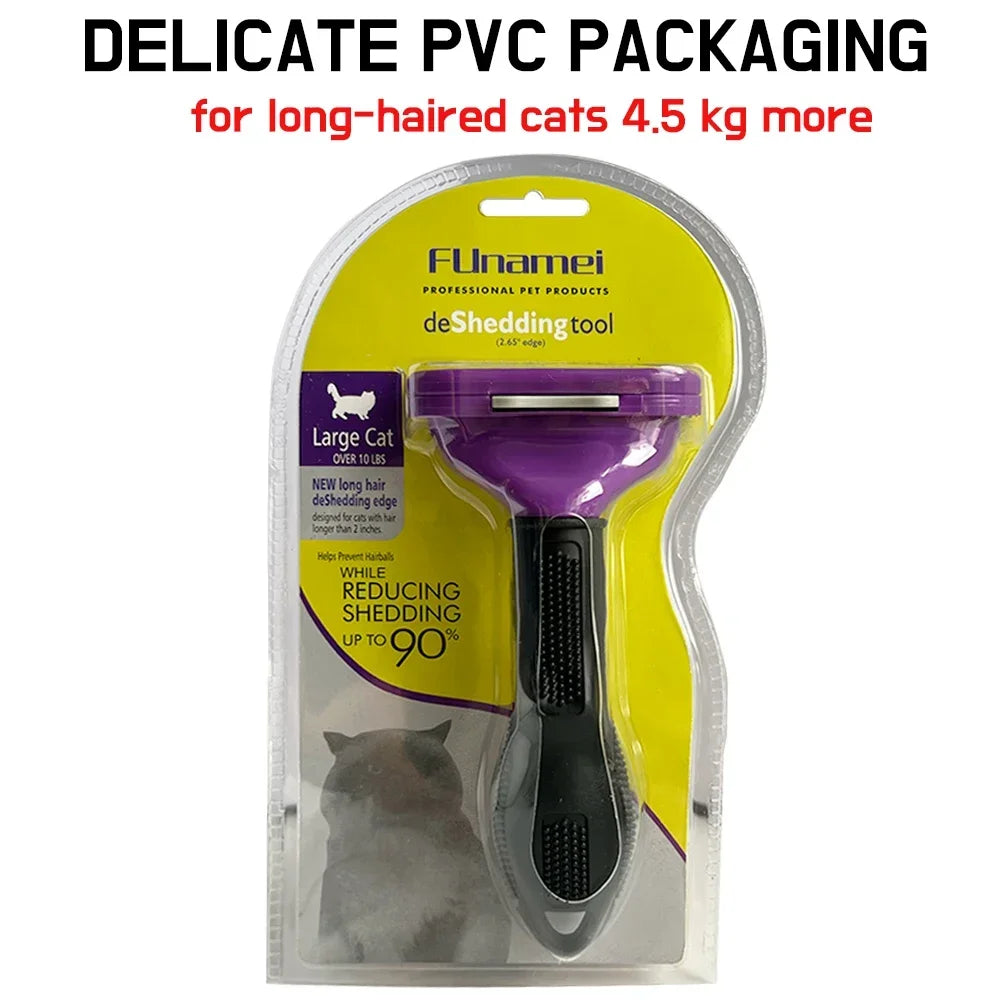 Pet Grooming Brush for Dogs & Cats – Hair Removal & Massage Comb Tool