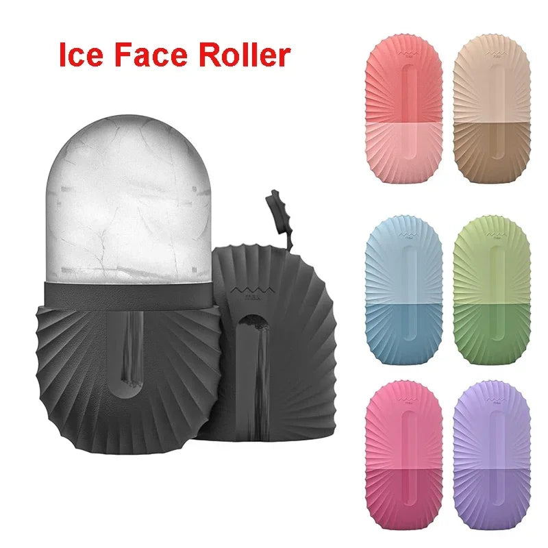 Ice Face Roller – Silicone Ice Cube Facial Massager for Puffy Eyes, Pore Tightening & Skin Refresh