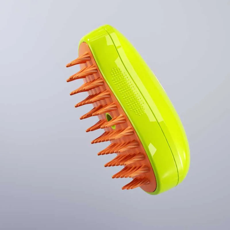 Electric Pet Steamer Brush 3-in-1 Cat Dog Hair Grooming Comb Massage Spray