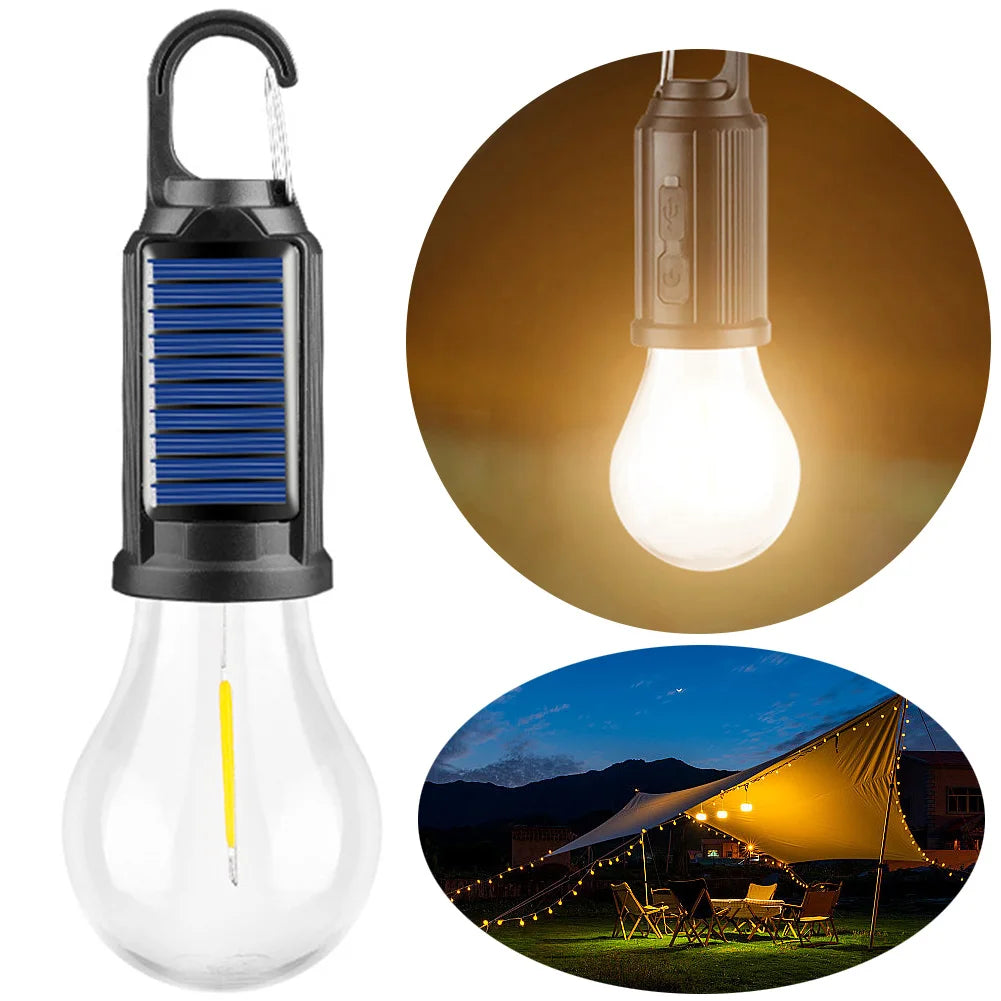 Solar Powered LED Camping Lantern | Waterproof BBQ & Tent Atmosphere Light