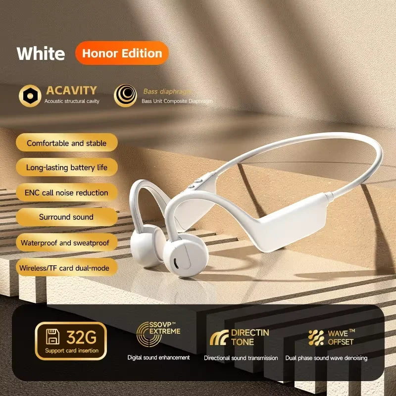 Bone Conduction Headset Wireless Swimming Sports Headphone IPX8 Bluetooth 5.4 With Mic Waterproof Exercise Fitness 2026 NEW