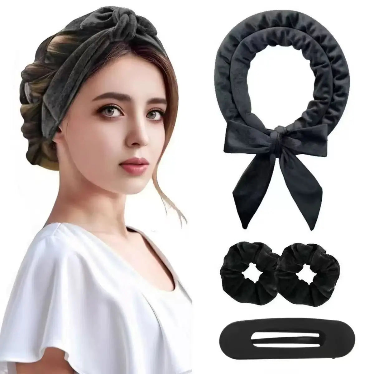 Heatless Curling Rod Headband | Silk Lazy Sleeping Hair Curler