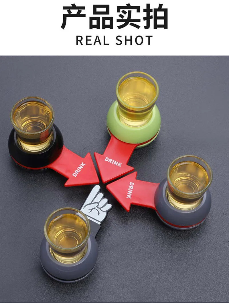 Alcoholic Penalty Turntable Toys Russian Roulette Friend Drinking Booster Game Props Bar 2023 Entertainment Atmosphere Supplies