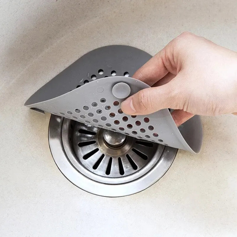 Silicone Sink Strainer Shower Drain Hair Catcher Bathtub Floor Filter Plug Cover