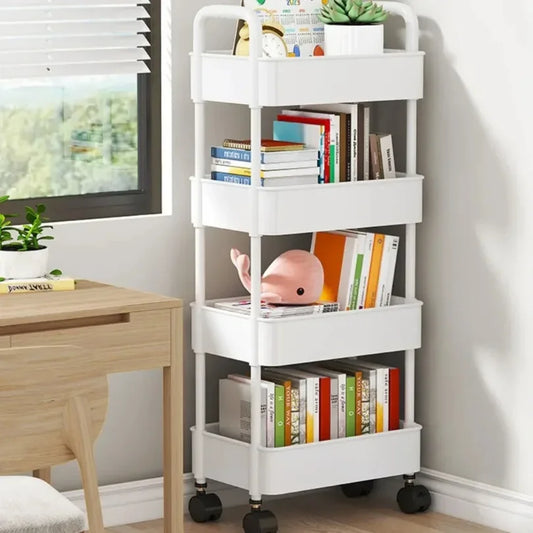Mobile Multi-Layer Storage Trolley Cart