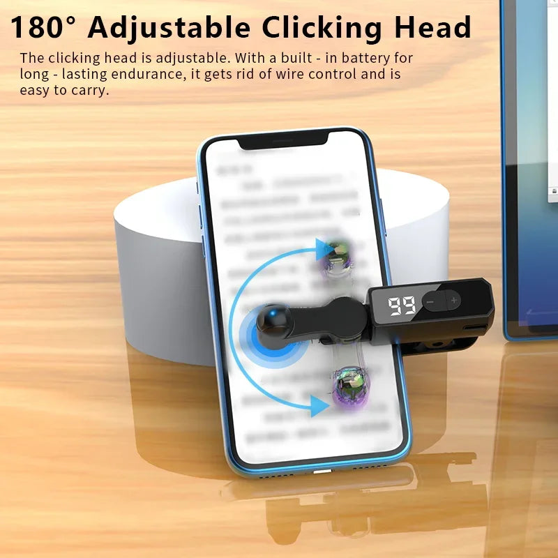 Automatic Screen Clicker Adjustable Universal Phone Tapper for Games and Live Streams