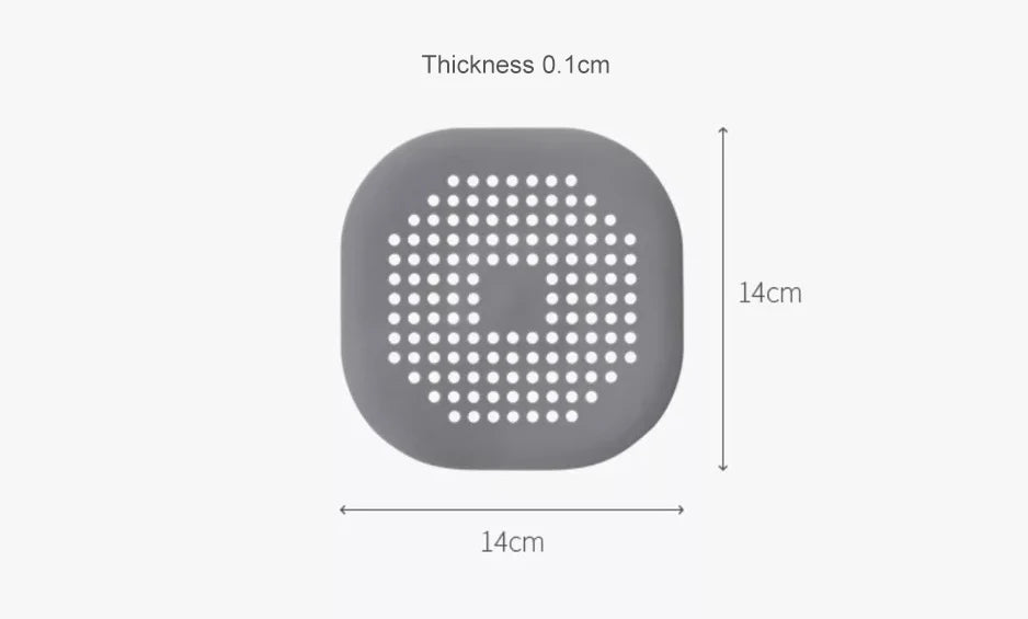 Silicone Sink Strainer Shower Drain Hair Catcher Bathtub Floor Filter Plug Cover