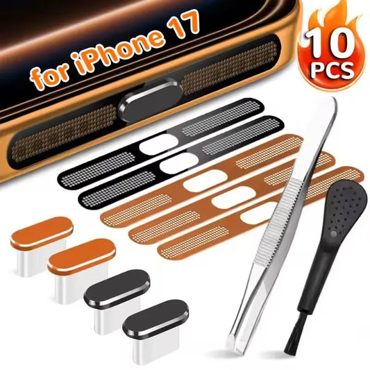 iPhone USB-C Dust Plug & Speaker Mesh Protector Kit