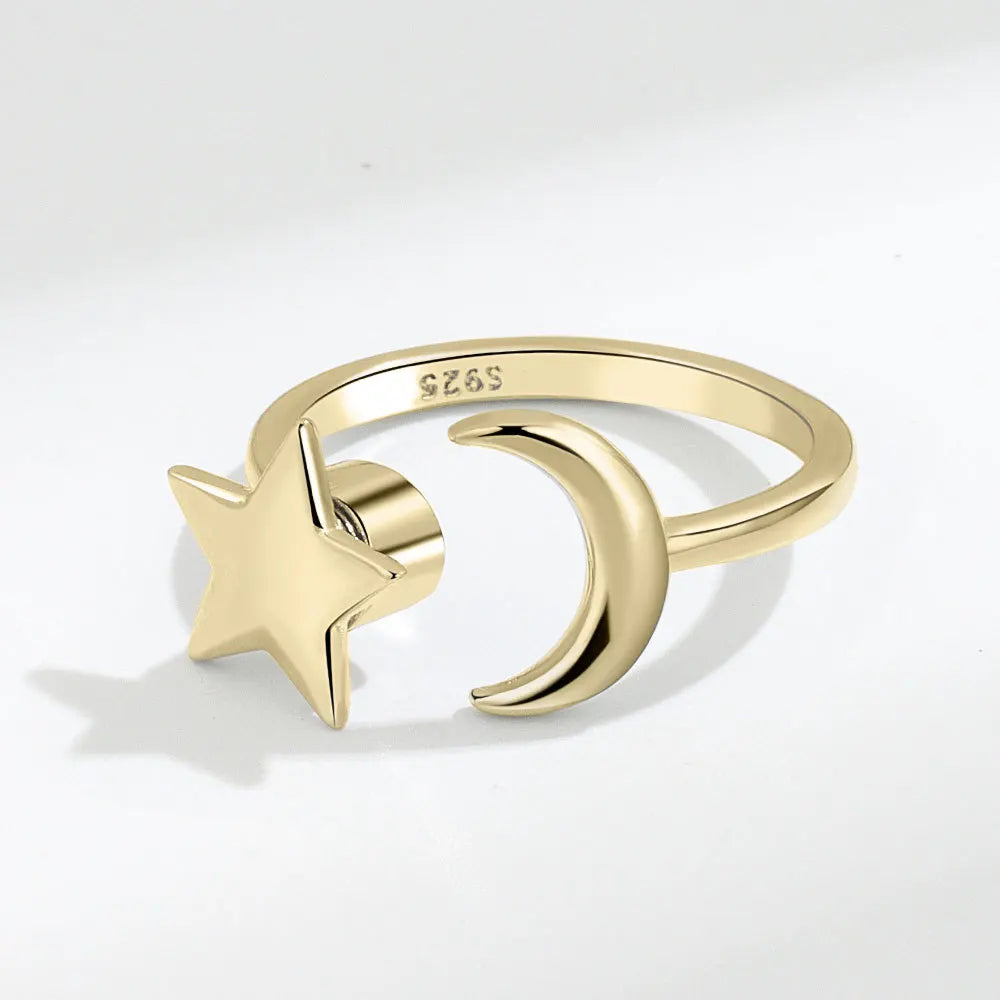 925 Sterling Silver Rotatable Sunflower Ring