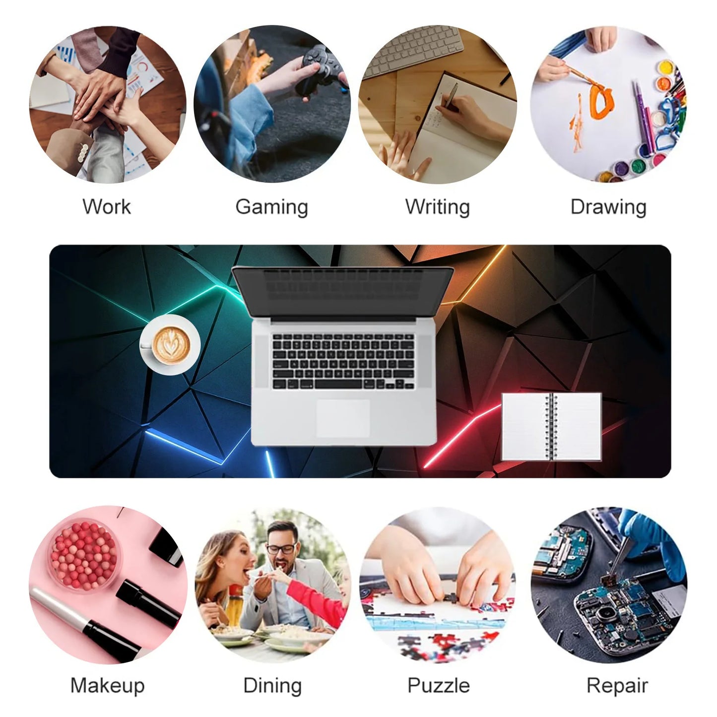 Extended Large Gaming Mouse Pad Desk Mat