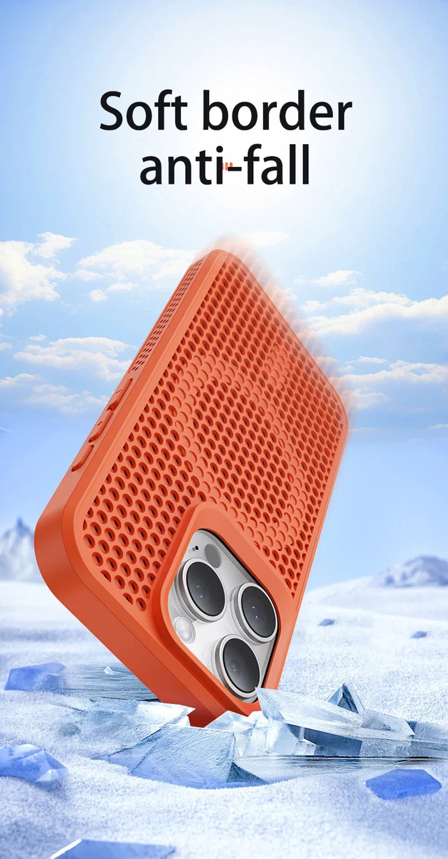 MagSafe Cooling Case for iPhone – Breathable Mesh Hard Cover