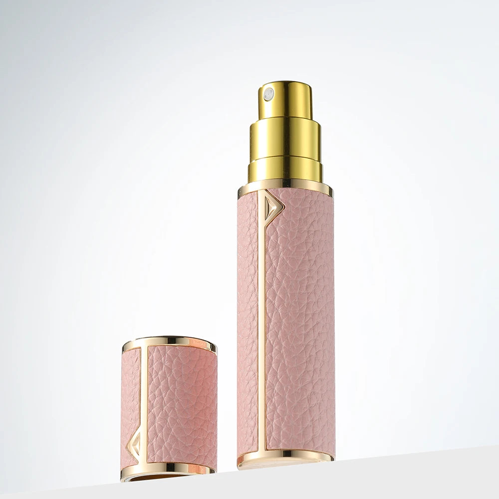 8ml Magnetic Leather Perfume Atomizer – Portable Refillable Travel Cologne Spray Bottle