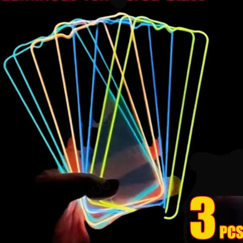 Luminous Tempered Glass Screen Protector 3PCS Set