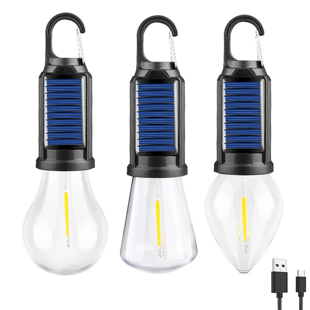 Solar Powered LED Camping Lantern | Waterproof BBQ & Tent Atmosphere Light