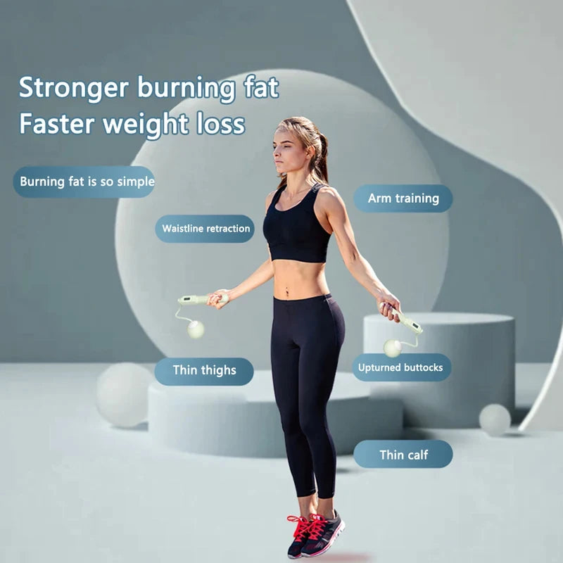 Intelligent Counting Cordless Jump Rope | Professional Dual-Purpose Fitness Tool