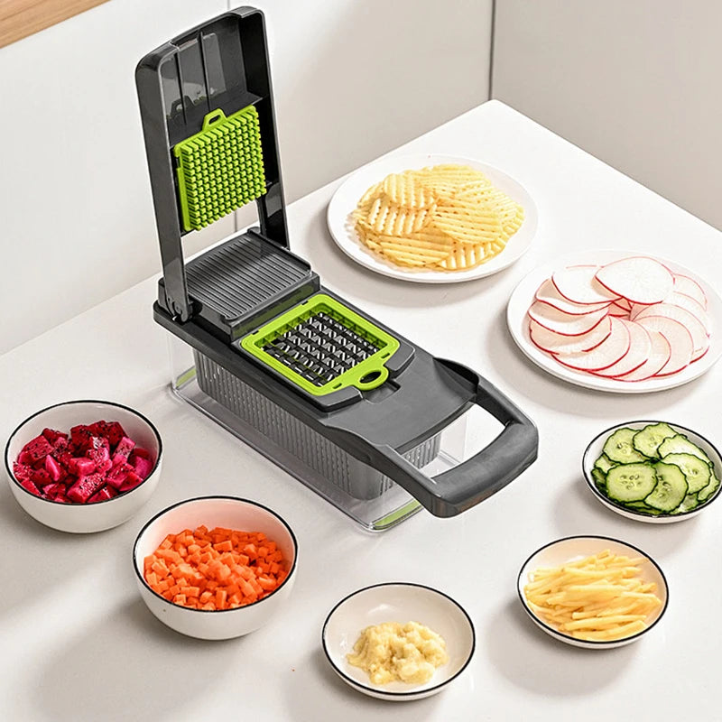 16-in-1 Multifunctional Vegetable Chopper | 8-Blade Professional Kitchen System