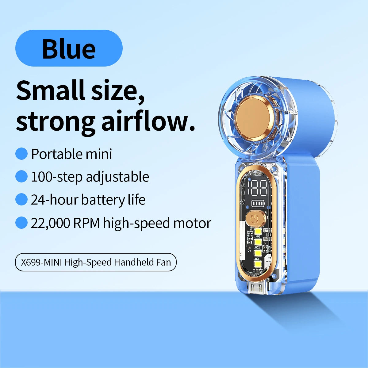 Ultra-Quiet Mini Handheld Fan | Pocket-Sized Personal Cooling