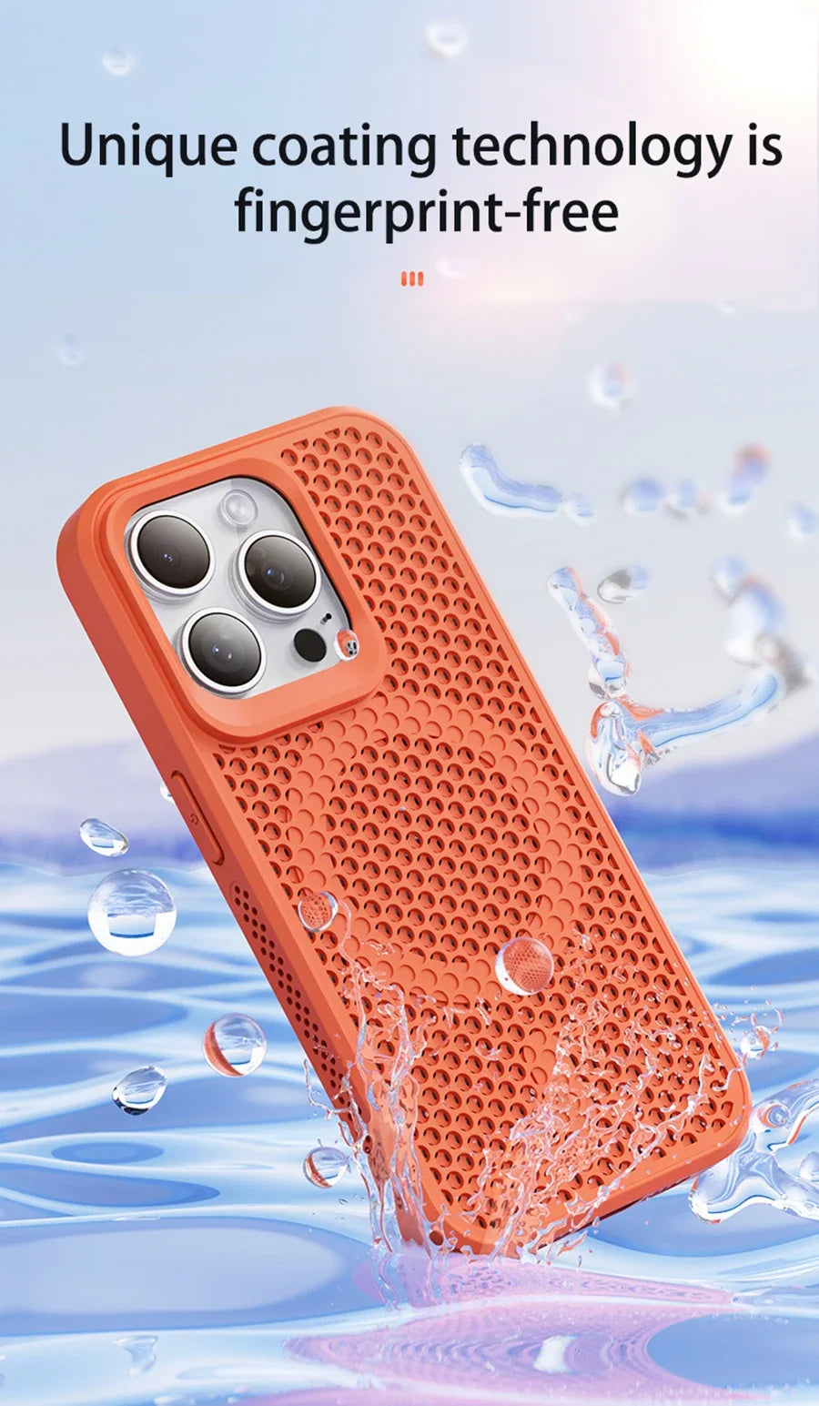 MagSafe Cooling Case for iPhone – Breathable Mesh Hard Cover