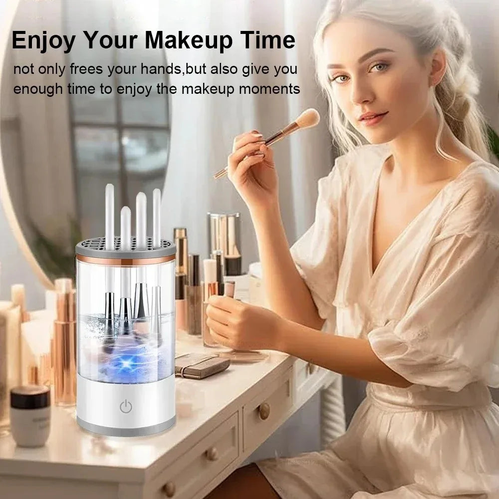 Electric Makeup Brush Cleaner & Dryer Machine