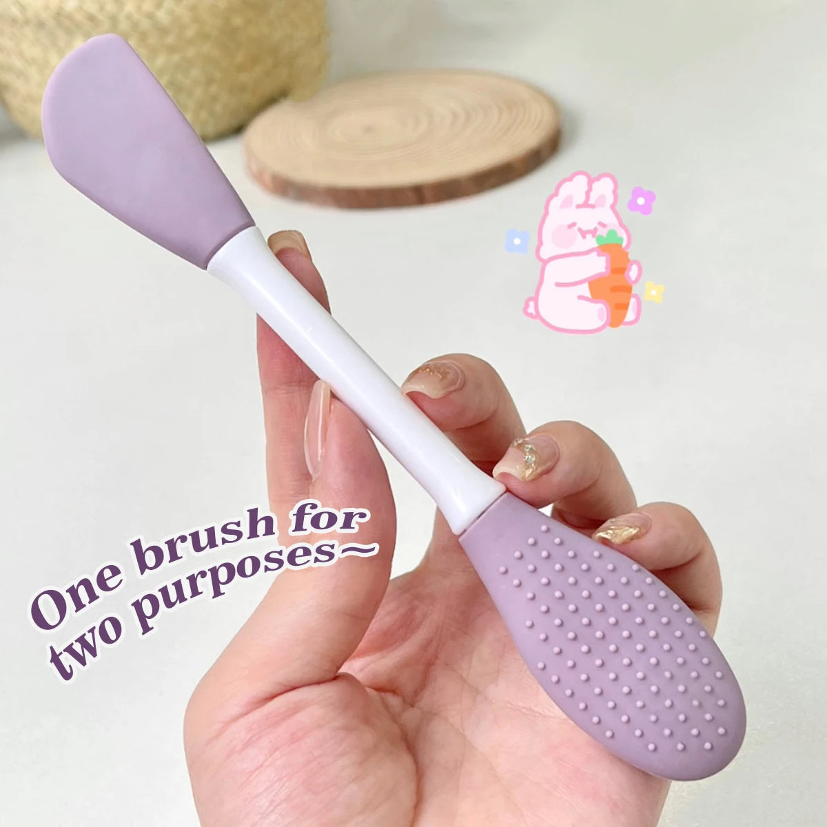 IMAGIC 2-in-1 Silicone Facial Cleansing & Mask Brush – Deep Clean Exfoliator for Pores & Blackheads