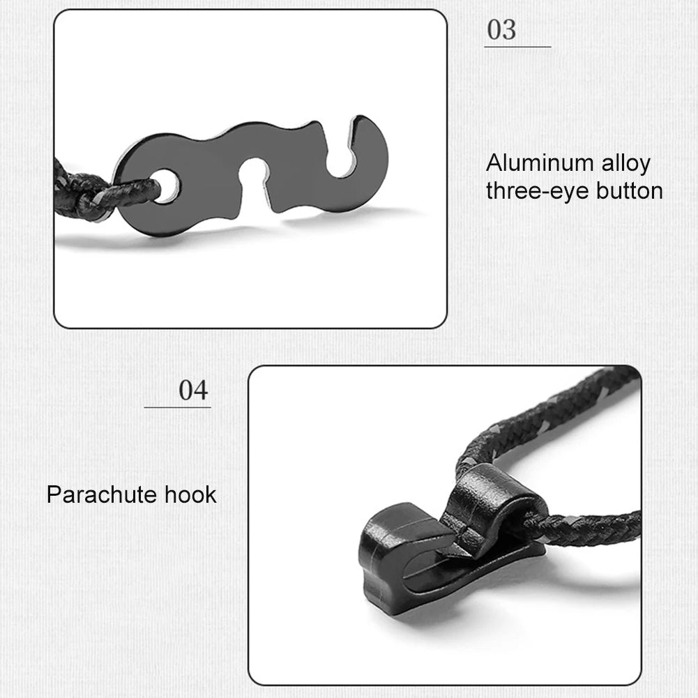 3M Stretchable Camping Clothesline | Portable Travel Drying Rope with 12 Clips