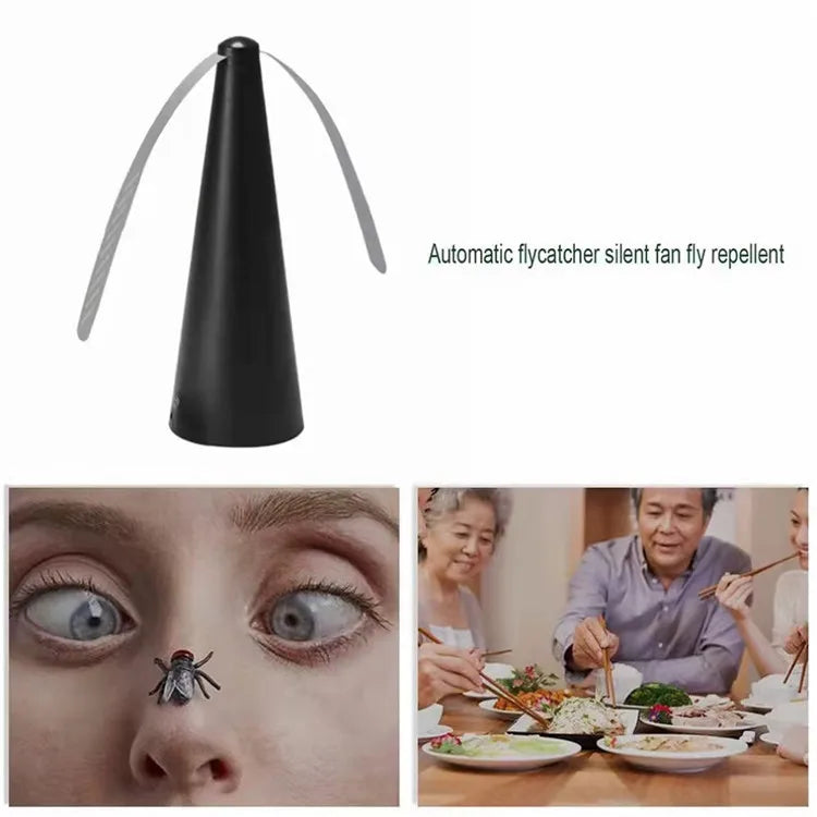Multifunctional Outdoor Fly 360° Rotating Type Food Food, Pest Repellent Table Fan, Hiking Camping Equipment