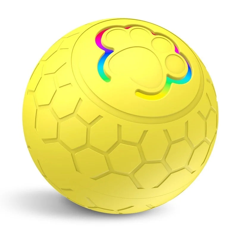 Smart Interactive Dog Toy Ball – USB Rechargeable Automatic Bouncing LED Pet Toy for Dogs & Cats