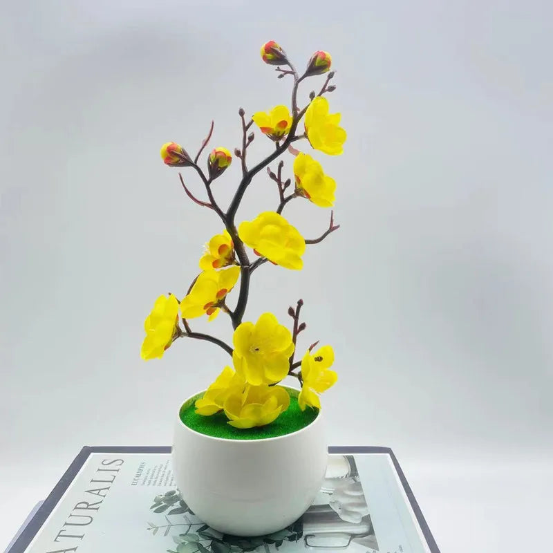Artificial Bonsai Plum Blossom Sakura Tree