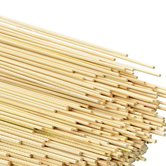 100Pc Natural Bamboo Craft Sticks – 30cm x 2mm Thin Wood Dowels for DIY Models & Hobby Projects