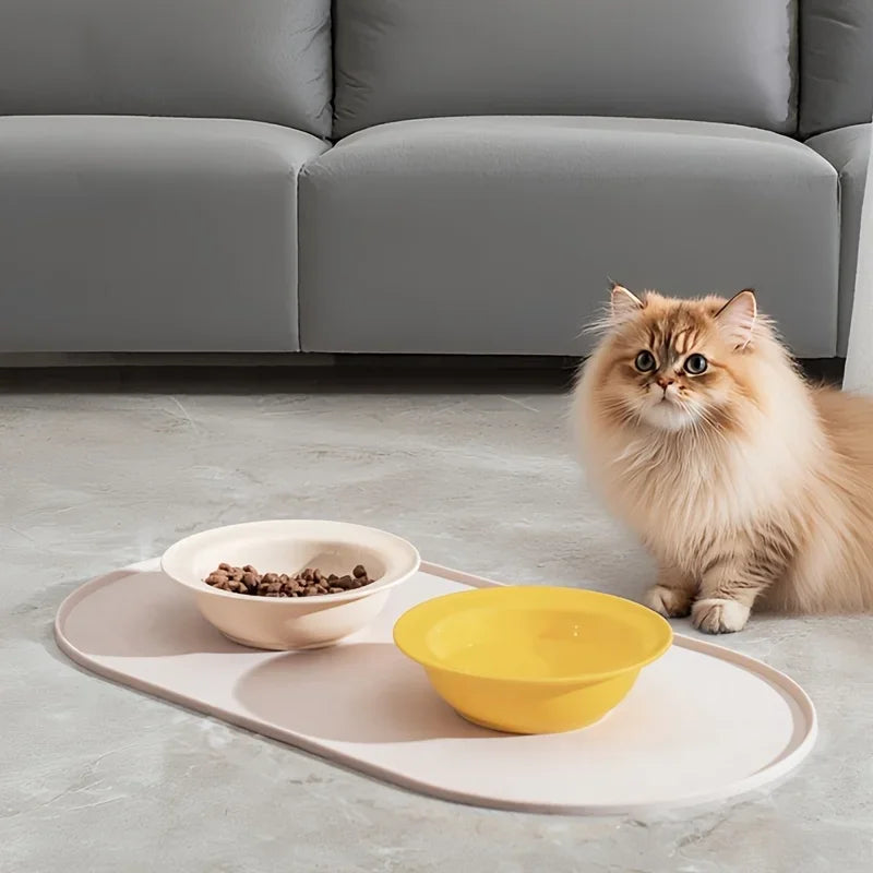 Waterproof Non-Slip Pet Feeding Mat – Food Bowl Placemat for Dogs & Cats