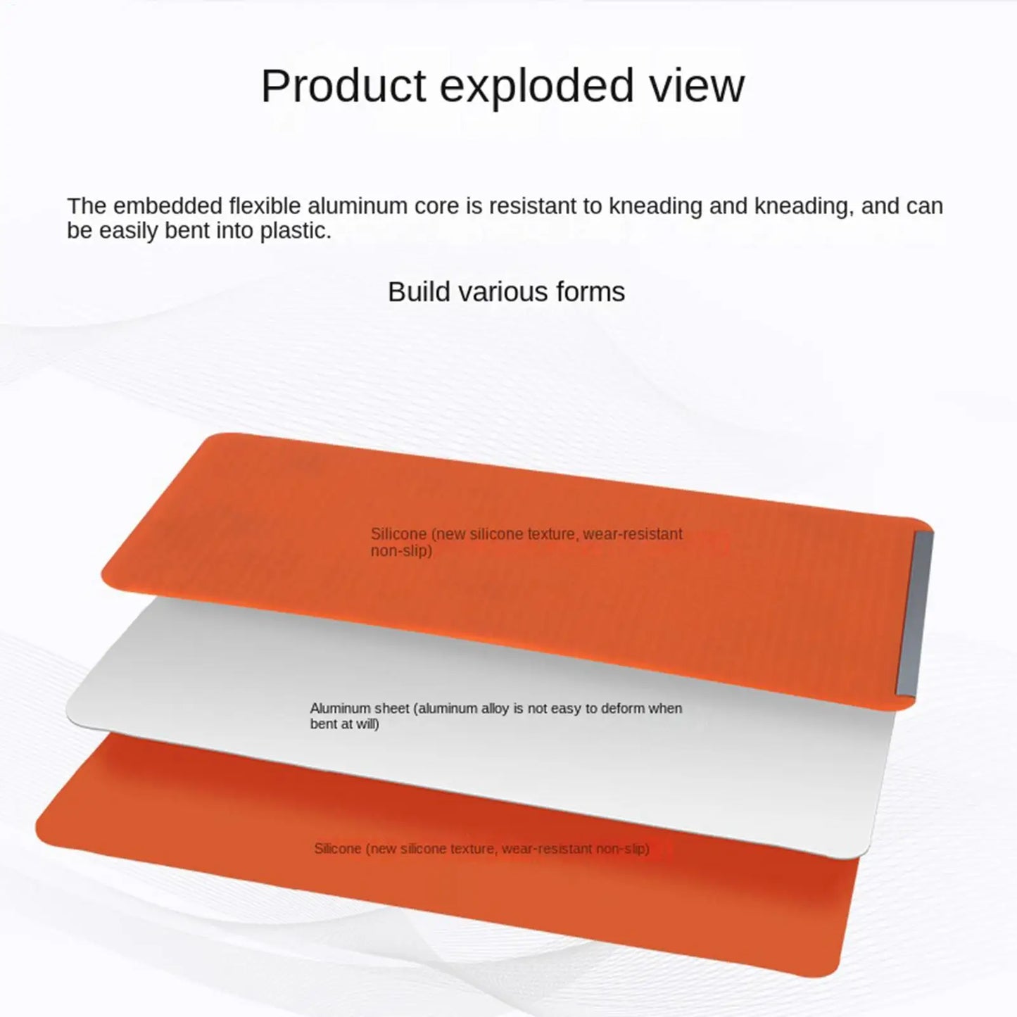 Flexible Multi Angle Adjustable Silicone Phone Stand and Tablet Holder for Desktop