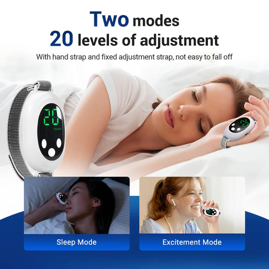 Microcurrent Sleep Aid Device EMS Insomnia Relief Intelligent Palm Pulse Massager