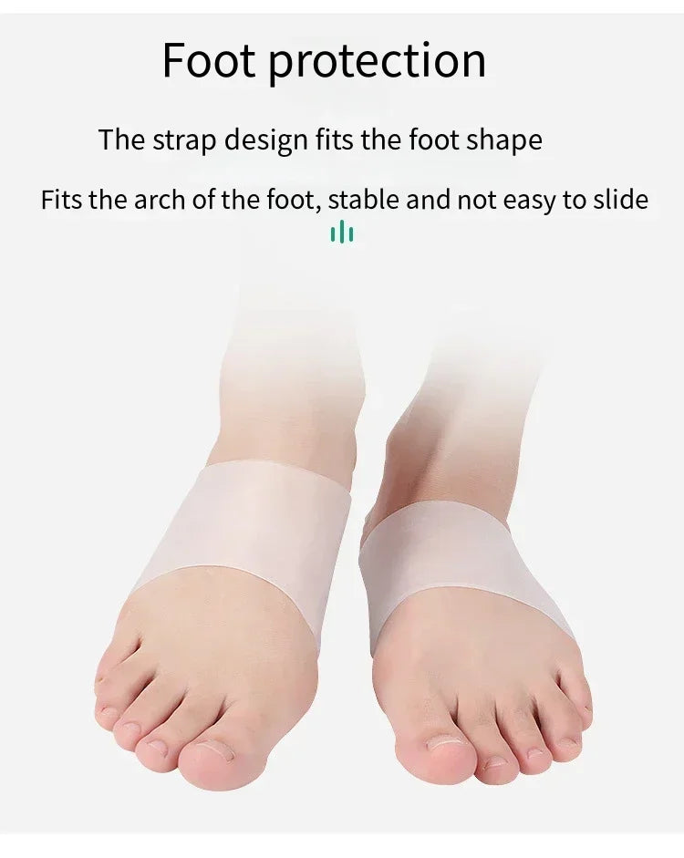 Silicone Arch Support Insoles – Plantar Fasciitis & Flat Feet Relief
