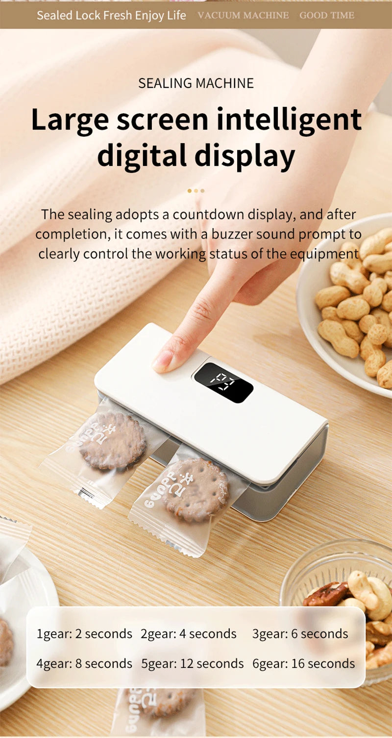 Mini Handheld Heat Bag Sealing Machine Portable Food Saver and Packaging Sealer