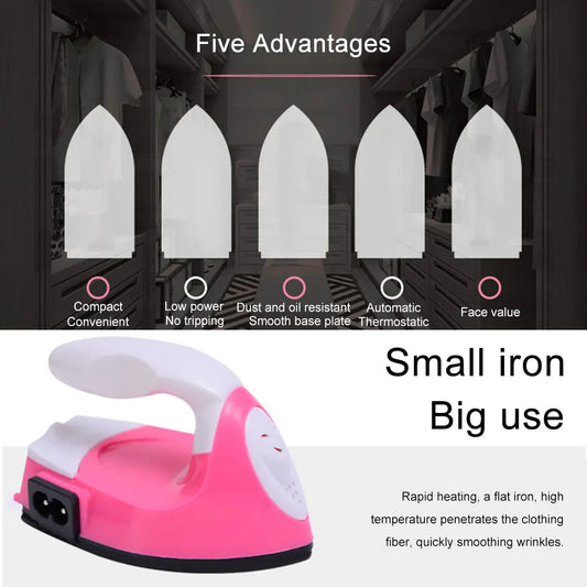 Mini DIY Heat Press Machine – Portable Electric Iron for Iron-On Transfers, Patches & Crafting