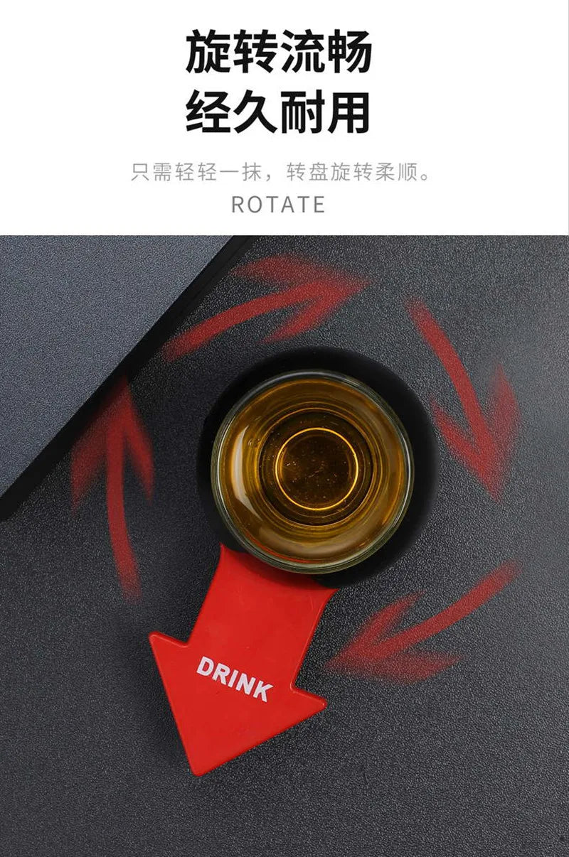 Alcoholic Penalty Turntable Toys Russian Roulette Friend Drinking Booster Game Props Bar 2023 Entertainment Atmosphere Supplies