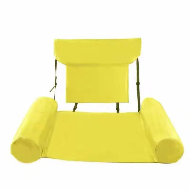 Inflatable Pool Float Hammock - Foldable Water Mattress Lounge Chair for Beach