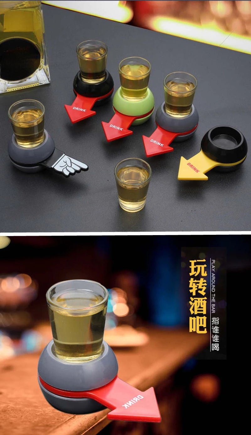 Alcoholic Penalty Turntable Toys Russian Roulette Friend Drinking Booster Game Props Bar 2023 Entertainment Atmosphere Supplies