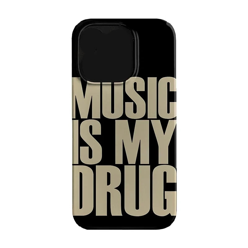 Music Aesthetic Art Phone Case For iPhone 16 15 14 13 12 11 Pro Max Personalized Cover