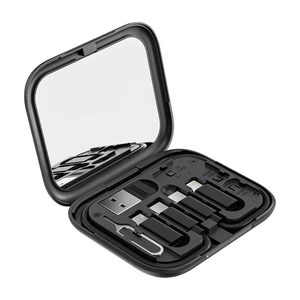 Toocki USB Type C To USB C Cable 60W 4 In 1 Mini Data Cable Set Storage Box Fast Charging Charger Mobile Phone Holder For Xiaomi