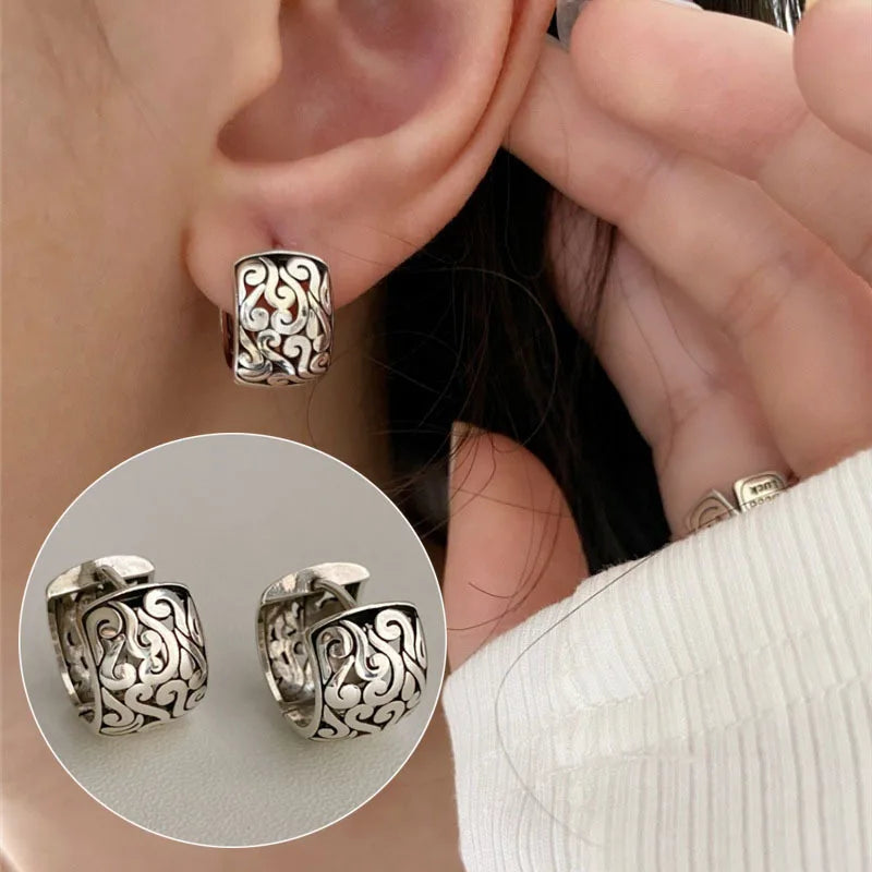 VENTFILLE 925 Sterling Silver Star Earring for Women Girl Personal Originality Trend Hip Hop Neutral Jewelry Gift Dropshipping