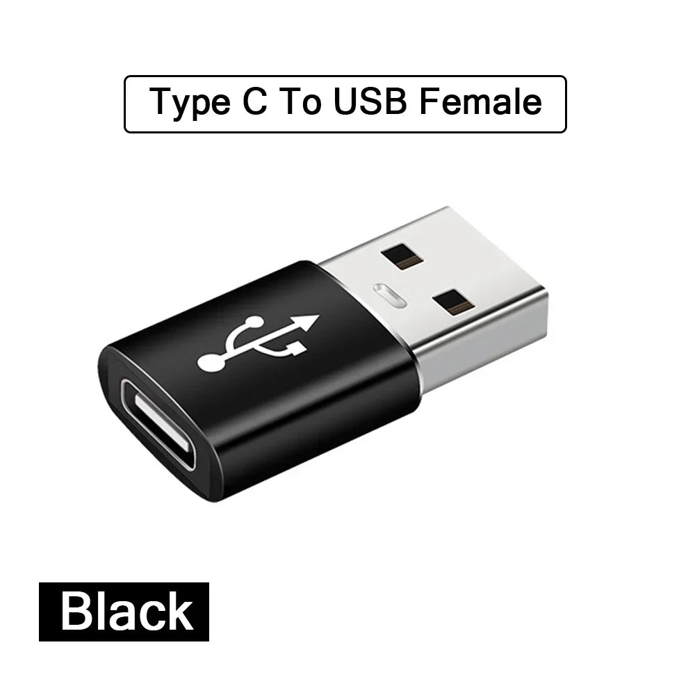 2Pcs USB 3.0 Male to USB-C Female OTG Adapter Converter for MacBook iPad PC