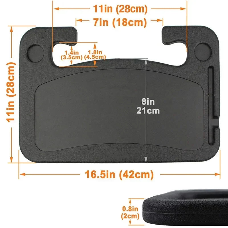 Portable Car Steering Wheel Laptop Tray Table