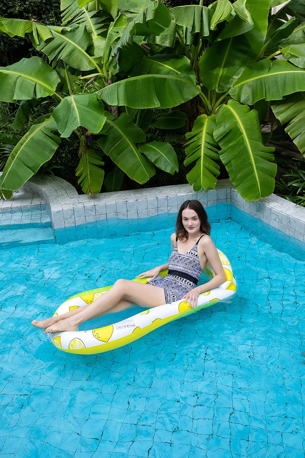 Rooxin Inflatable Water Hammock Floats Bed Swim Ring Tube Swimming Pool Mattresses Sleeping Bed Beach Lounger Chair