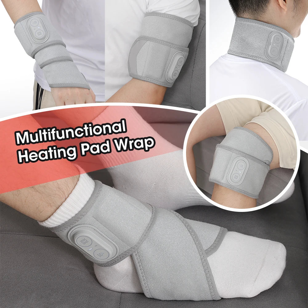 Red Light Therapy Wrist Massager Electric Infrared Heating Pad Vibration Wrap