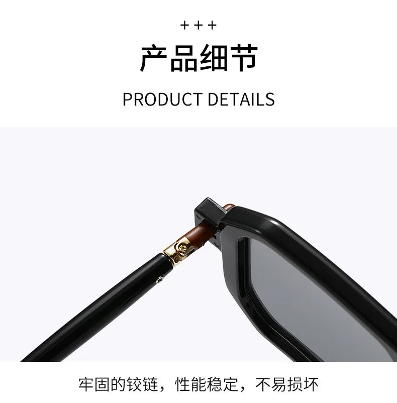 Polygon Sunglasses Rectangle Fashion Popular Women Men Shades Square Sun Glasses for Female Male Summer Traveling Glasses