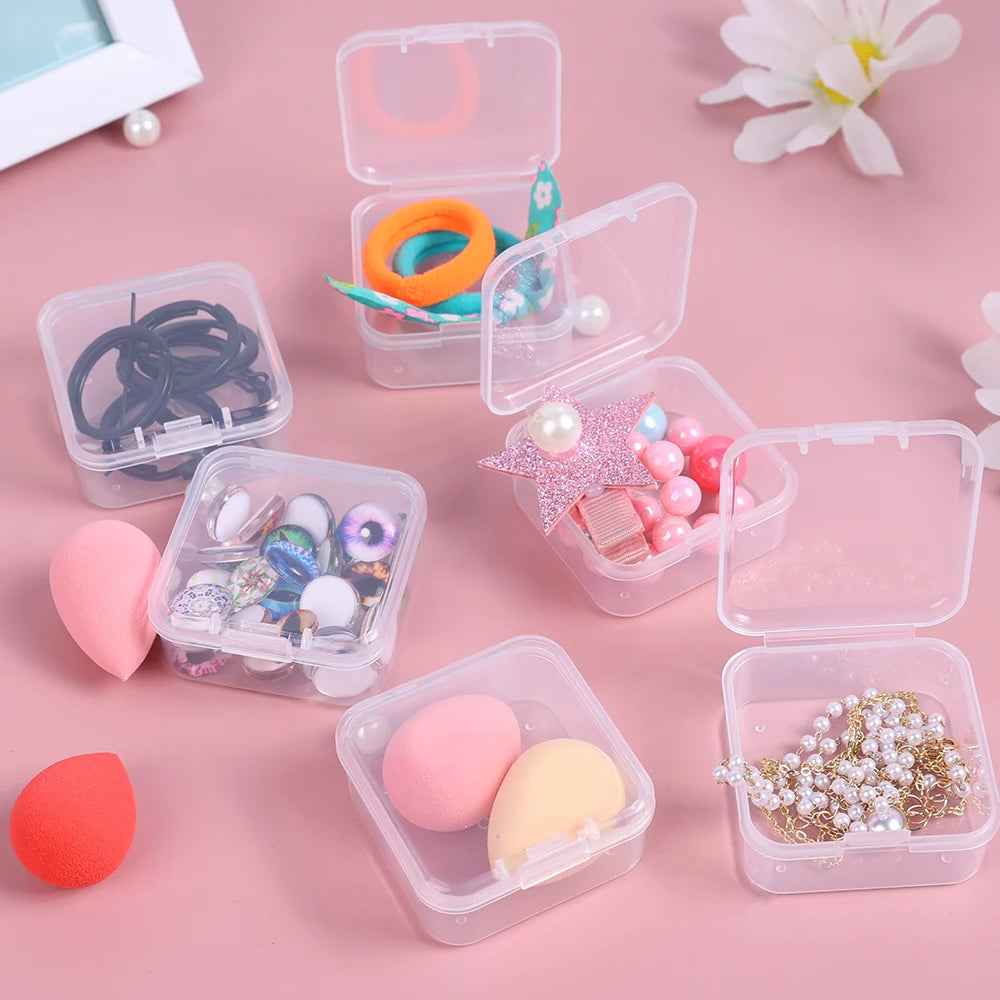 Mini Transparent Jewelry Storage Box Set