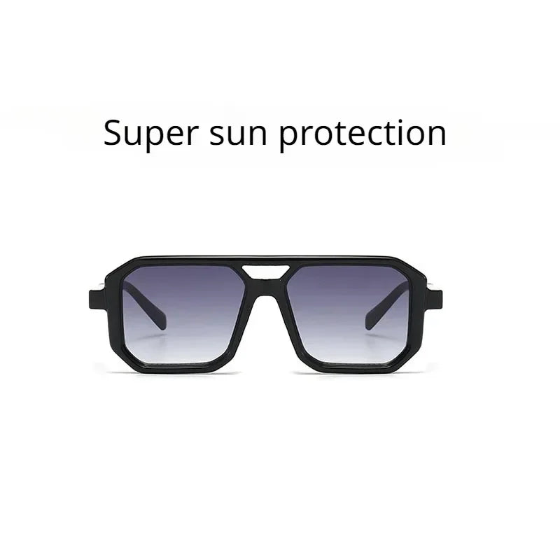 2025 Vintage Fashion Sun Protection Sunglasses for Men Square Shades Retro Flair Sunglasses Womens Trendy Shades Gafas De Sol